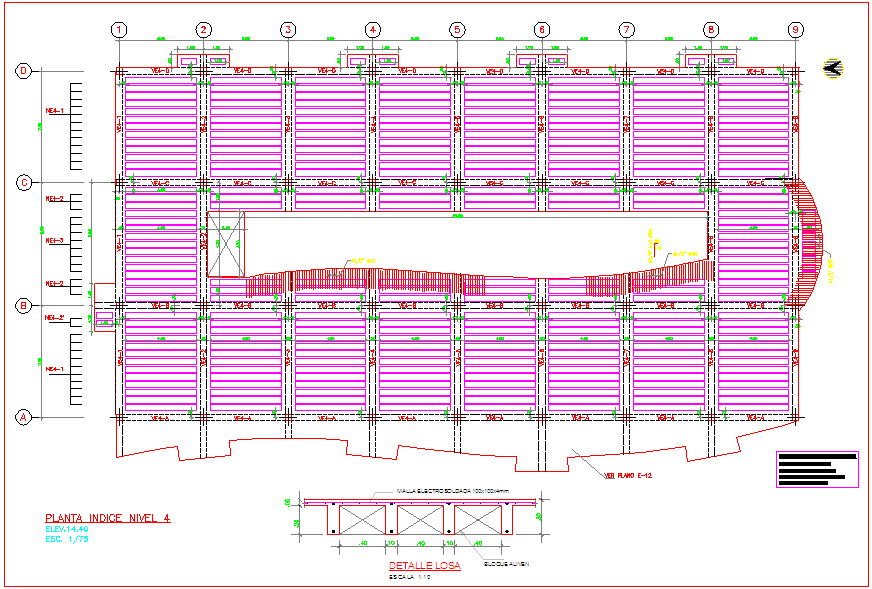 Structure Design of fourth floor plan