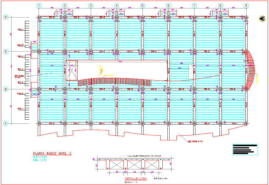 Structure Design plan of beam and column
