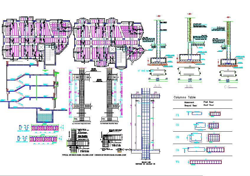 Structure Section detail in Autocad file