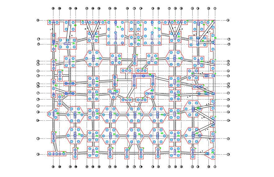 Structure Unit Part Design AutoCAD Drawing Plan 