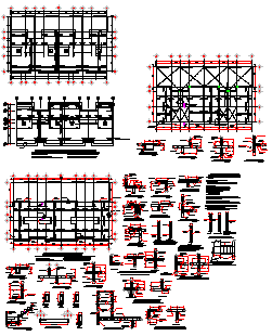 Structure design drawing of House design.