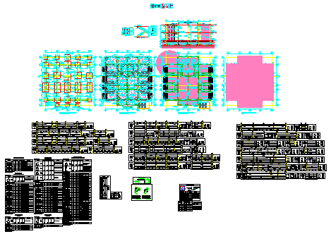 Structure design drawing of royal building system design