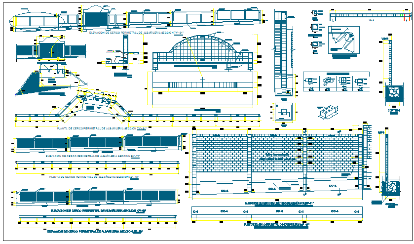 Structure detail view dwg file
