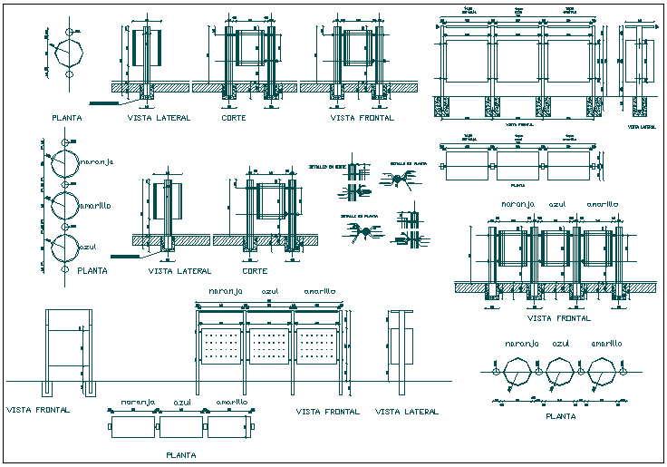 Structure detail view dwg file