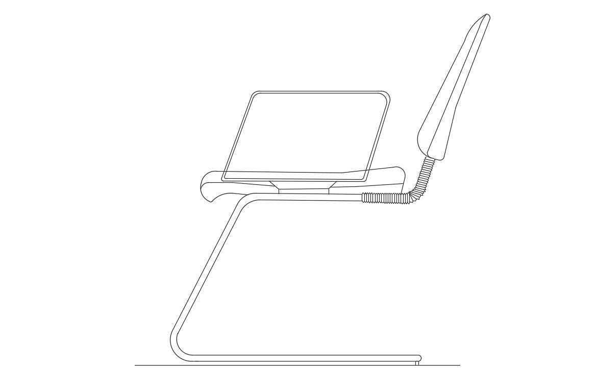 Student Chair CAD Block