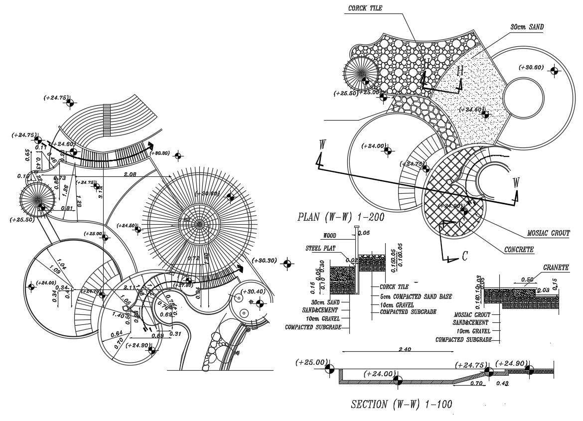 Swimming Pool Plan Layout CAD File