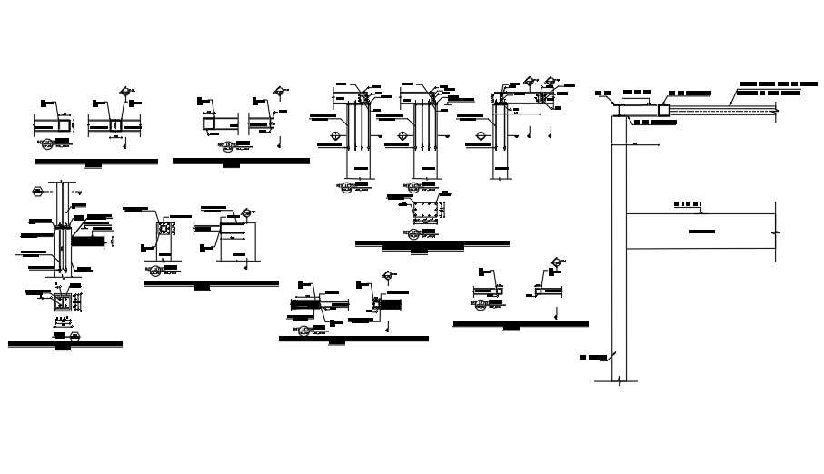TYPICAL DETAIL FOR (SCA2)  BEAM CONNECTED TO (SB2) BEAM  WITH HINDED CONNECTION.