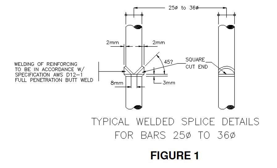 TYPICAL WELDED SPLICE DETAILS FOR BARS design in AutoCAD 2D drawing, dwg file, CAD file