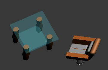 Table Chair 3D