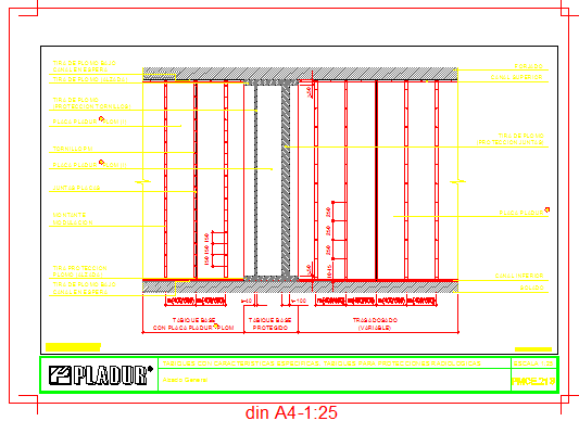 Tables with specific characteristic with radio logical protection design drawing