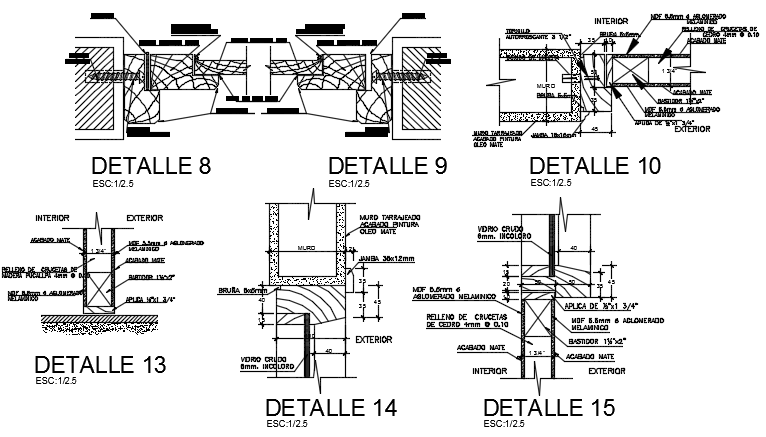 Tank section detail dwg file