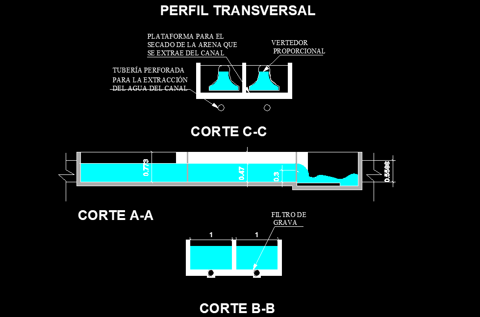 Tank section plan layout file