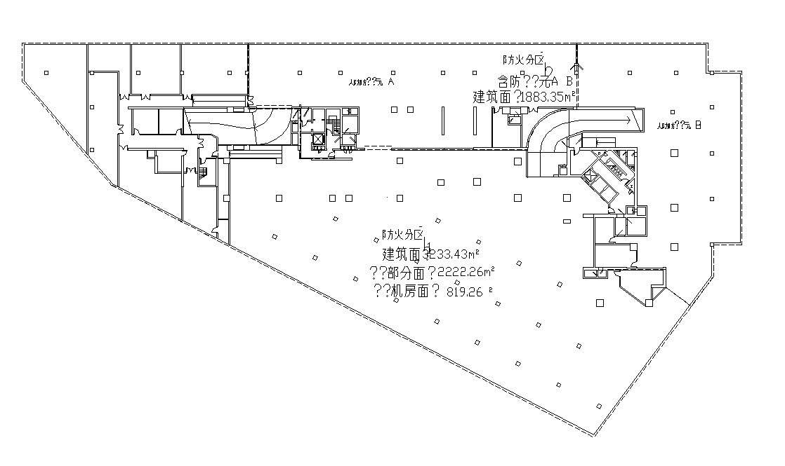 Terrace Plan Of Commercial Building Autocad File Free