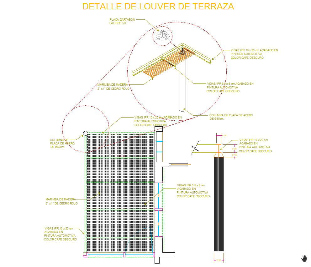 Terrace closing louver