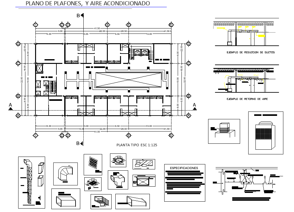 Terrace floor plan detail dwg file