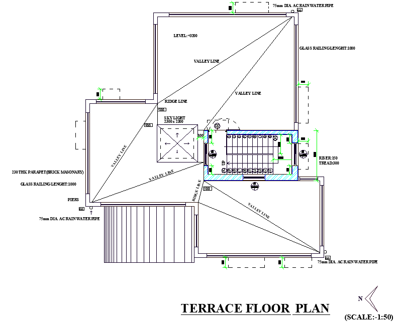 Terrace floor plan layout file