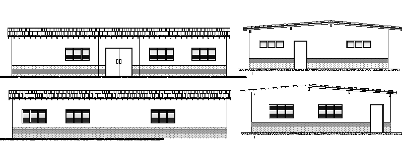 The Architecture Design of House Design dwg file
