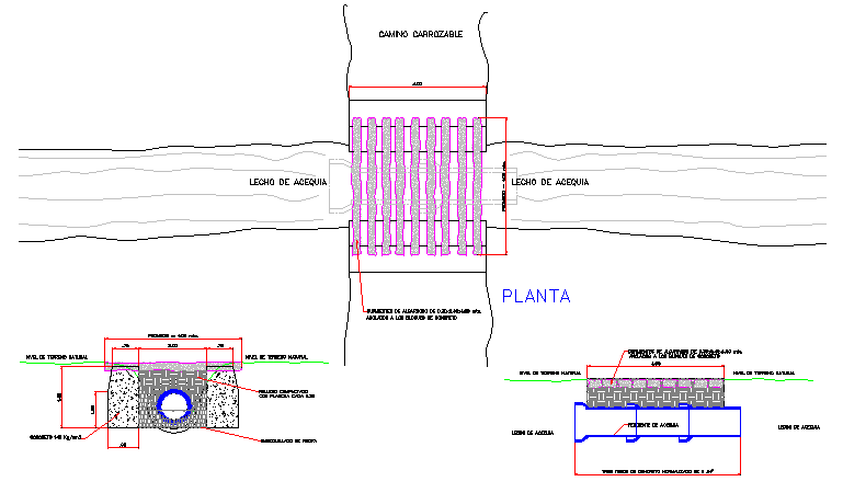 The architecture details of sewer dwg file