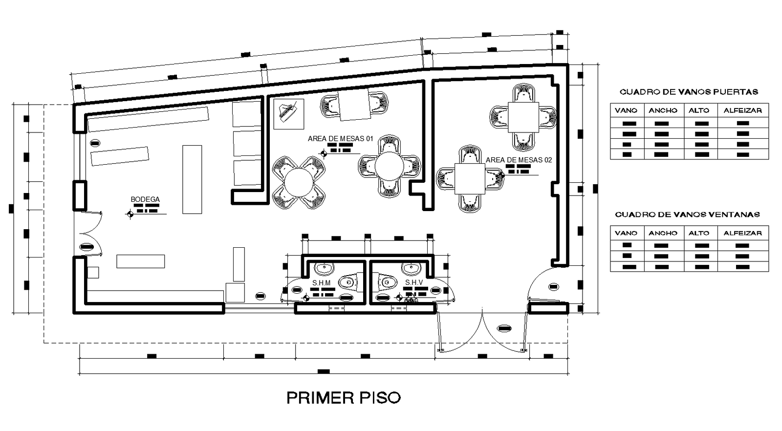 The layout of a store plan detail dwg file.
