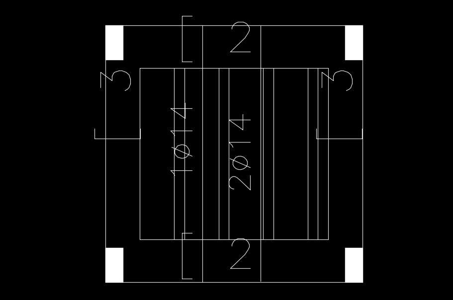 The column layout of the 3x3m bedroom download now