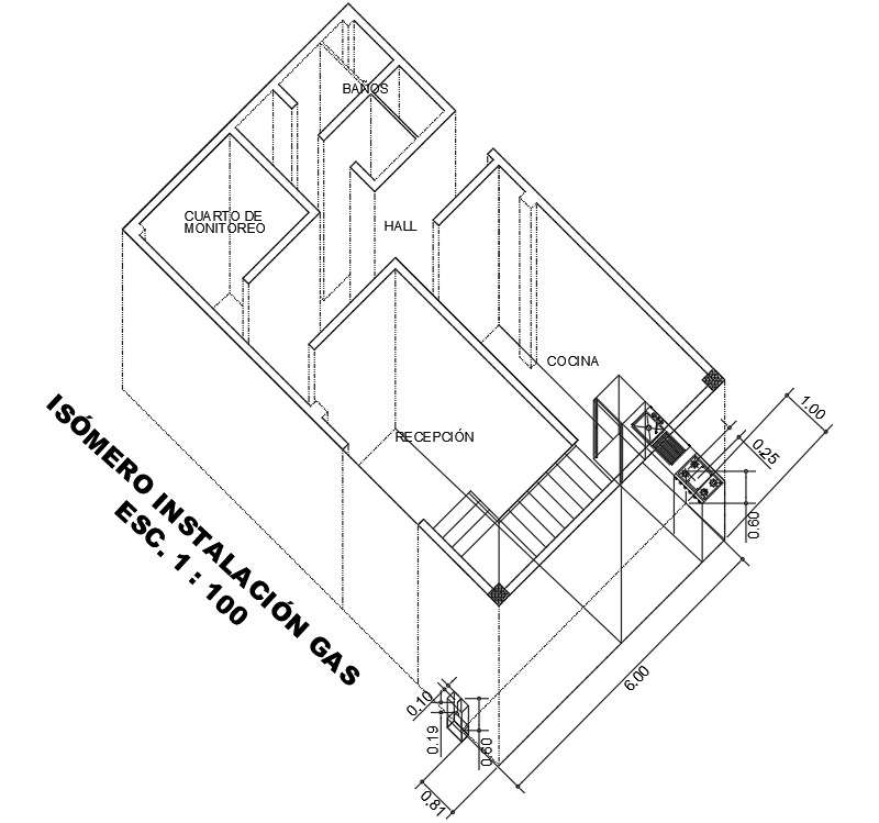 This AutoCAD drawing file separated house floor plan detail.  Download this 2d AutoCAD drawing file.