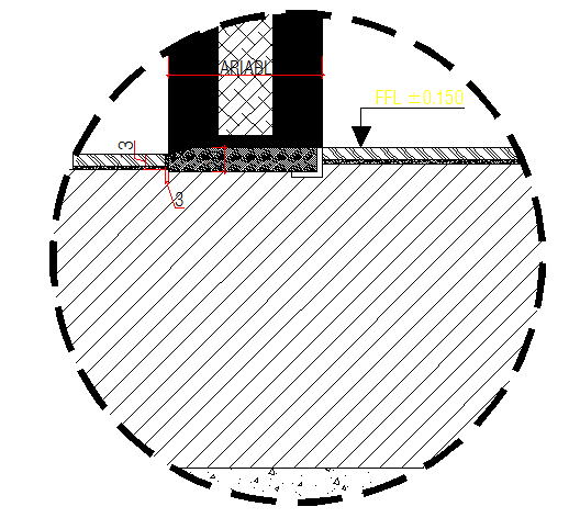 Threshold construction details dwg file