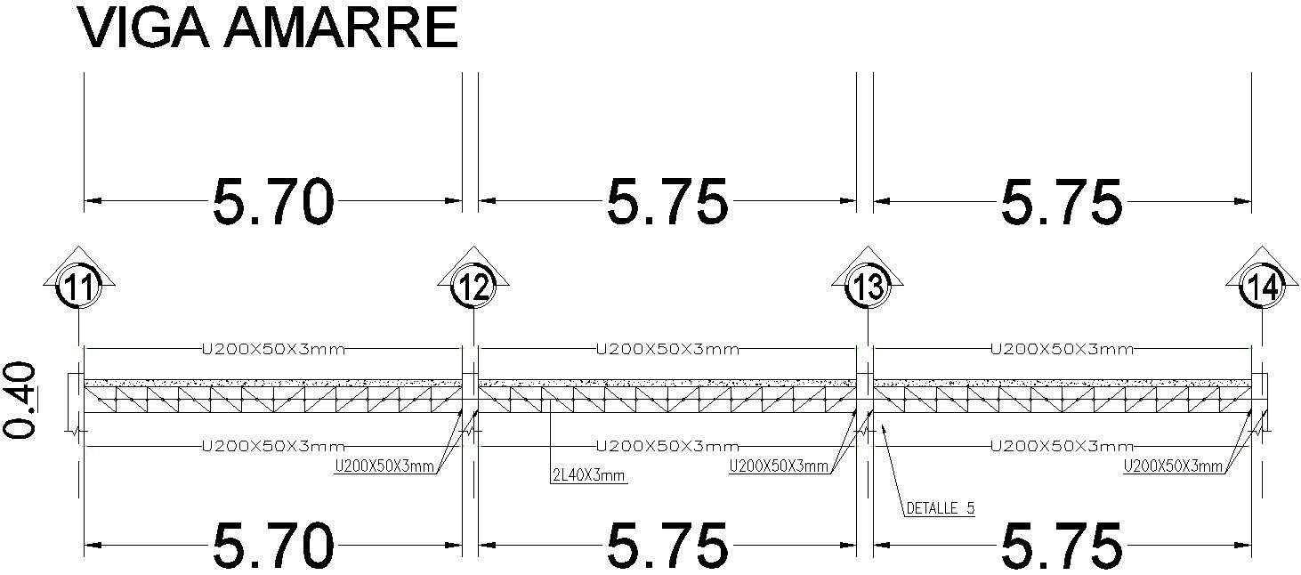 Tie beam design with detailing