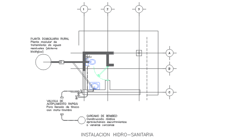 Sanitary Toilet AutoCAD File