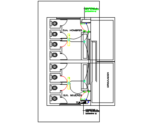 Toilet plan detail dwg file