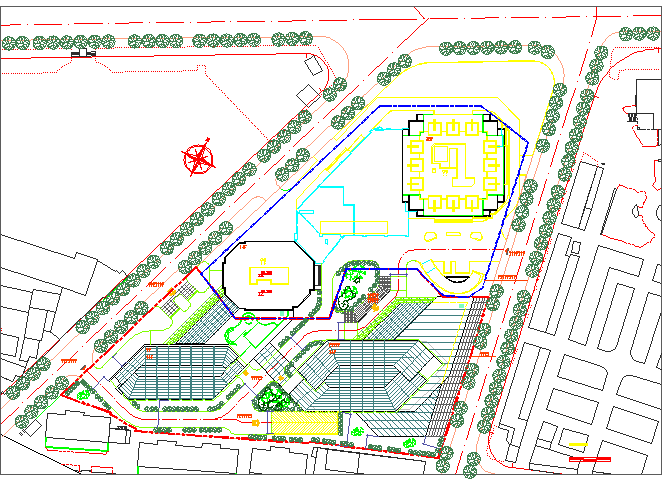 Town Planing Lay-out Plan Detail