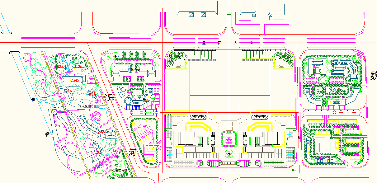 Town Planing in DWG file