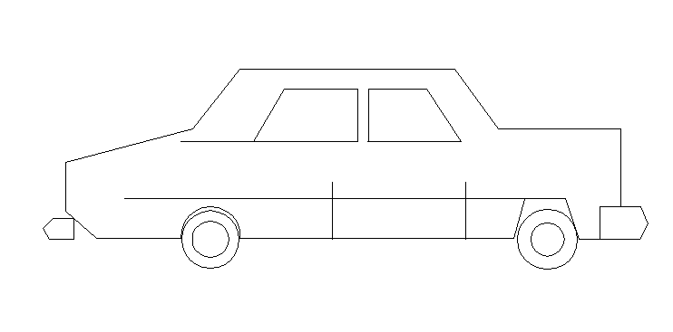 Toy car side elevation details