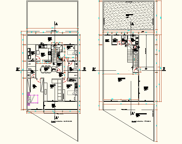 Trade residence layout plan dwg file