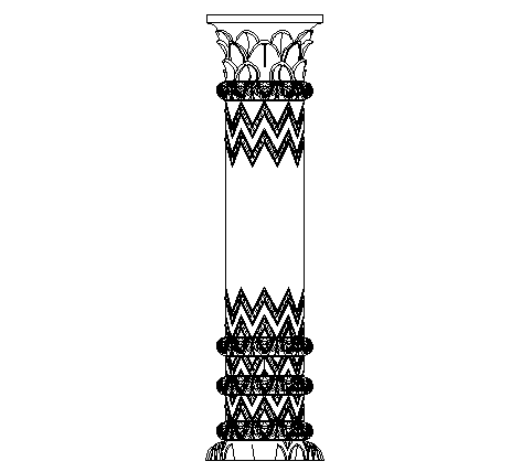Traditional concept column elevation.
