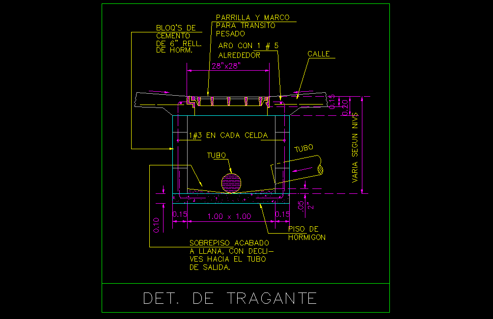 Trailer plan detail dwg file