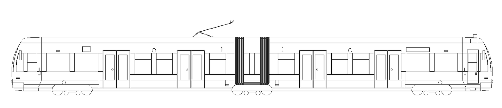 Train structure detail machine 2d view layout autocad file