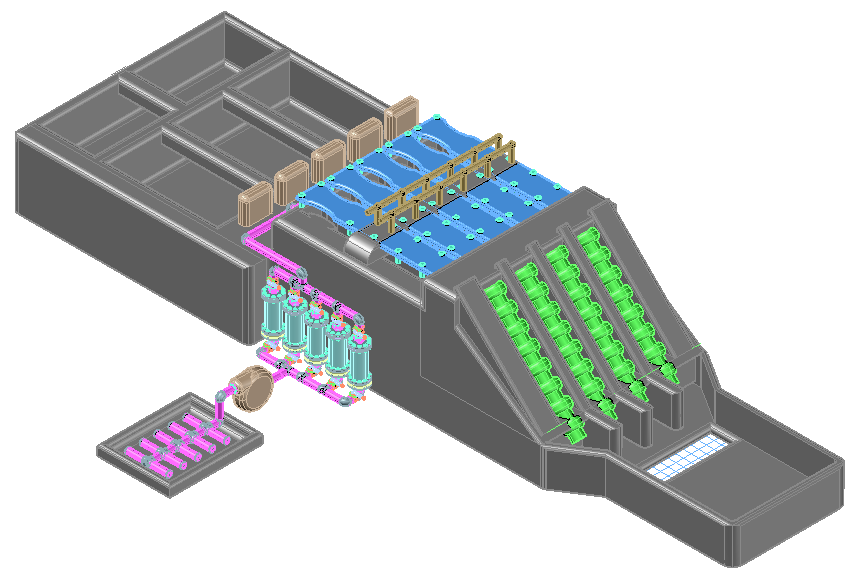 Treatment plant 3 d plan layout file