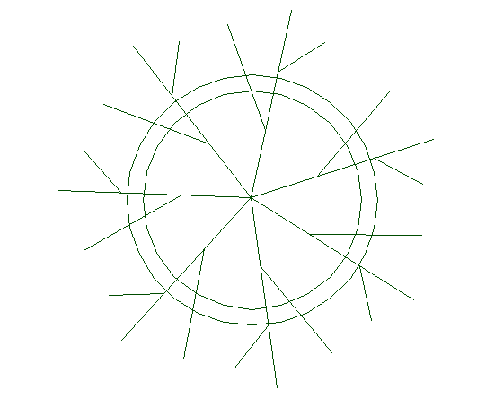 Tree plant cad design block dwg file