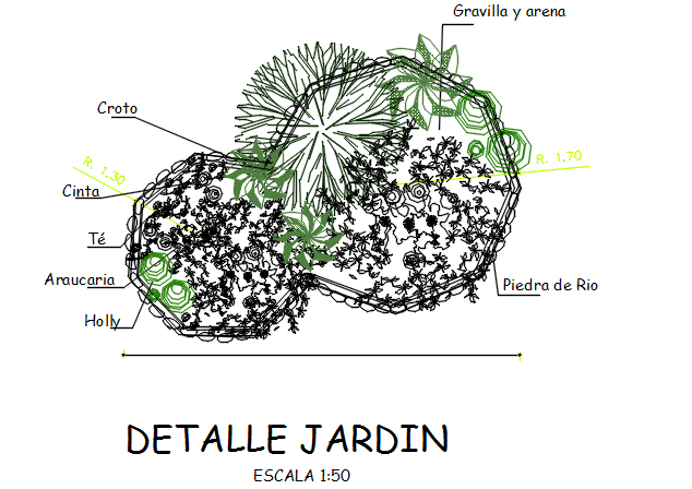Tree showing detail dwg file