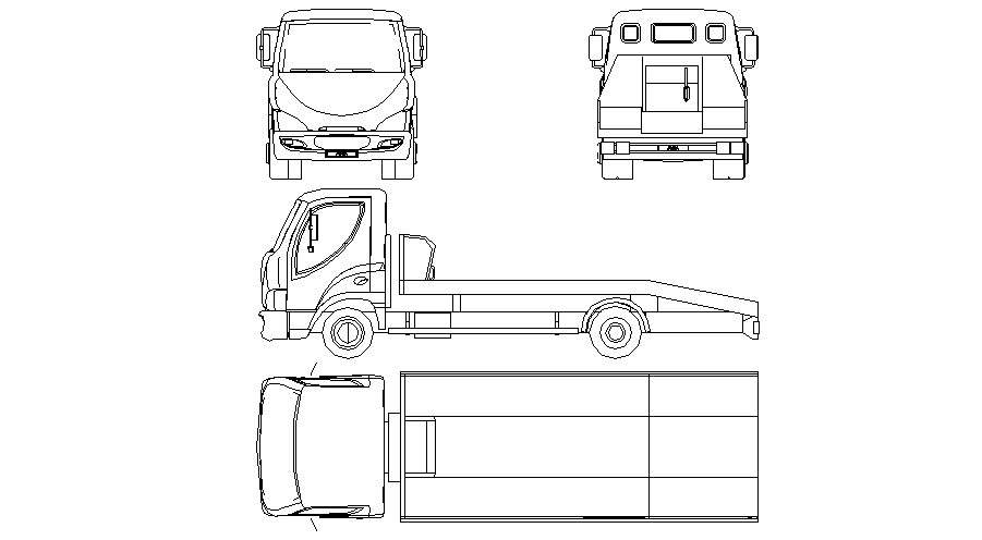 Truck AutoCAD Block