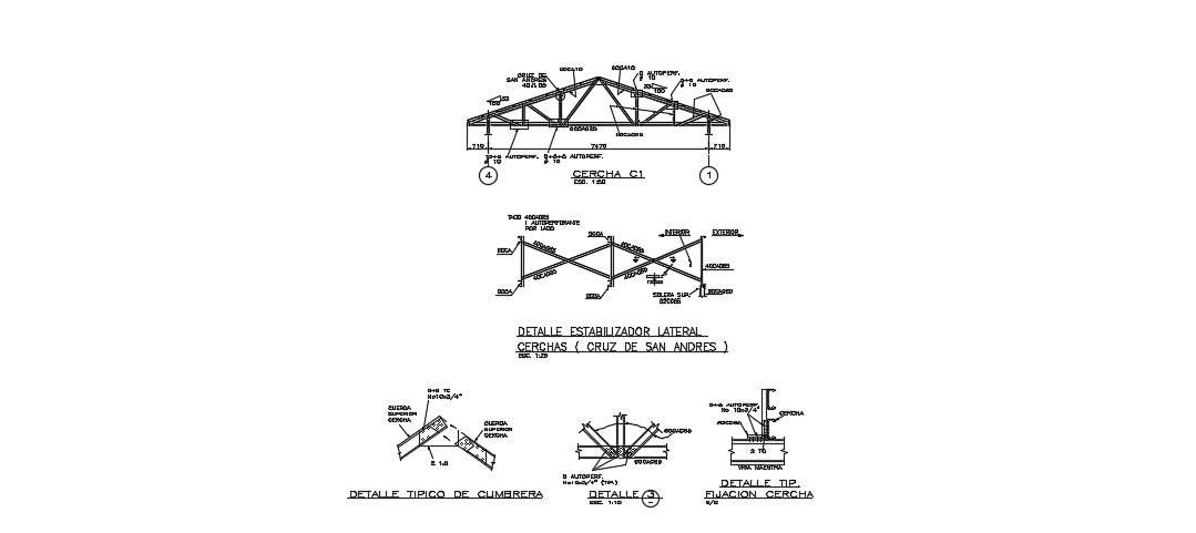 Truss Section In AutoCAD File