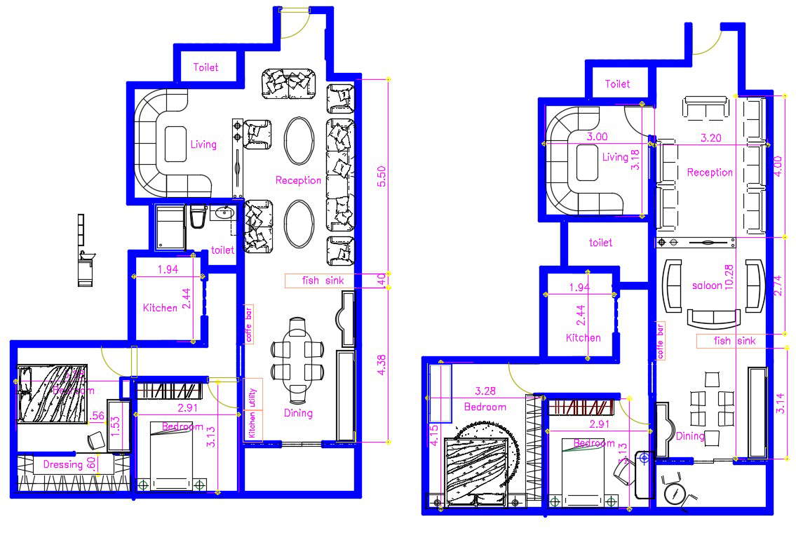 Two Storey House Plan with Balcony