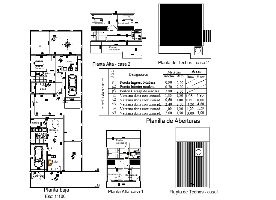 Two houses on a plot layout file
