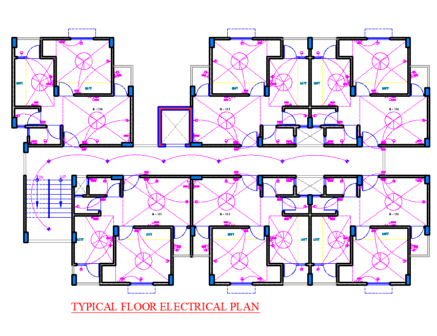Typical Floor Electrical Plan 