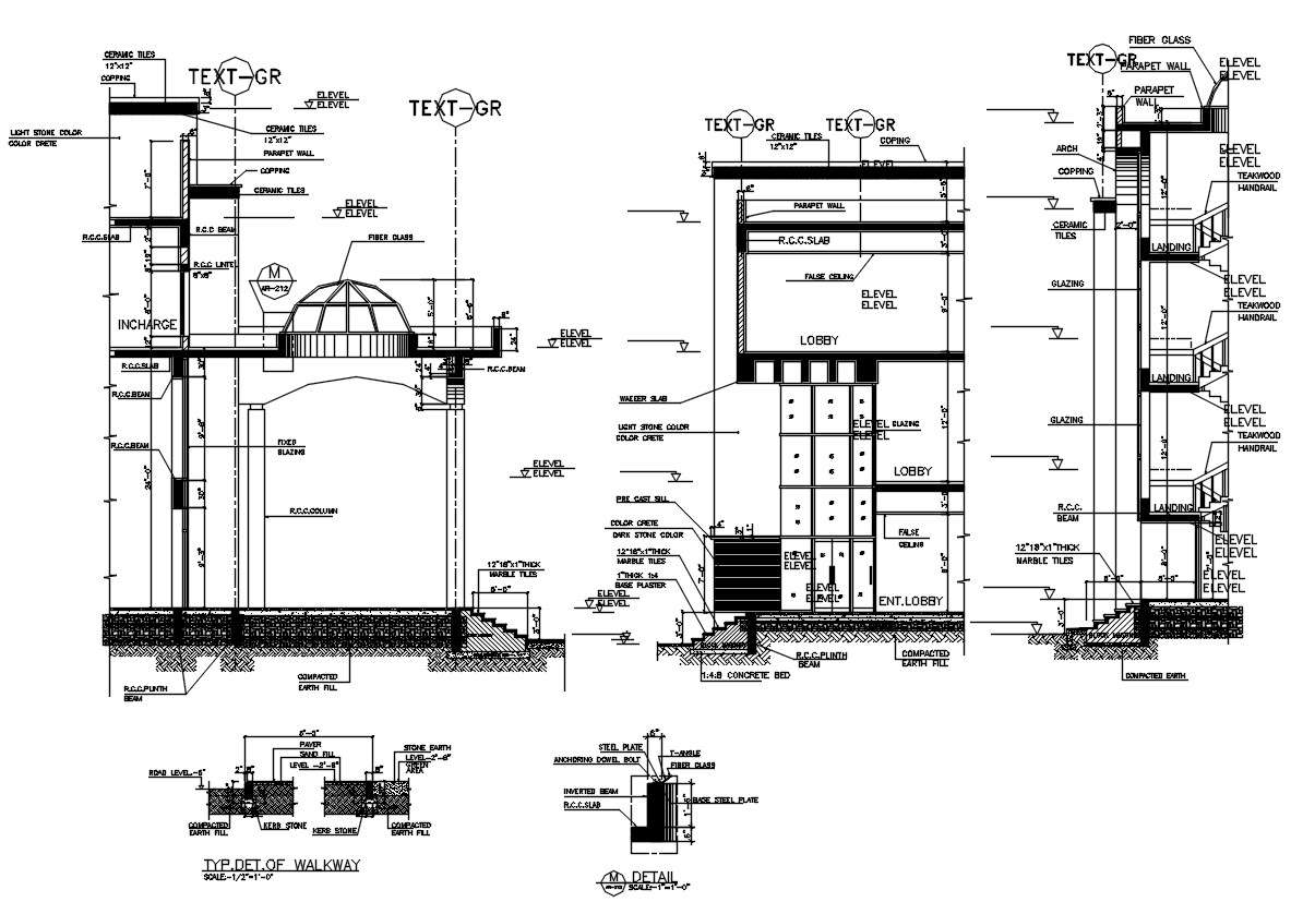 Typical Wall Section AutoCAD Drawing