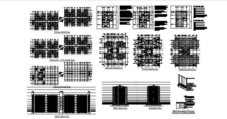Building Floor Plan In DWG File 