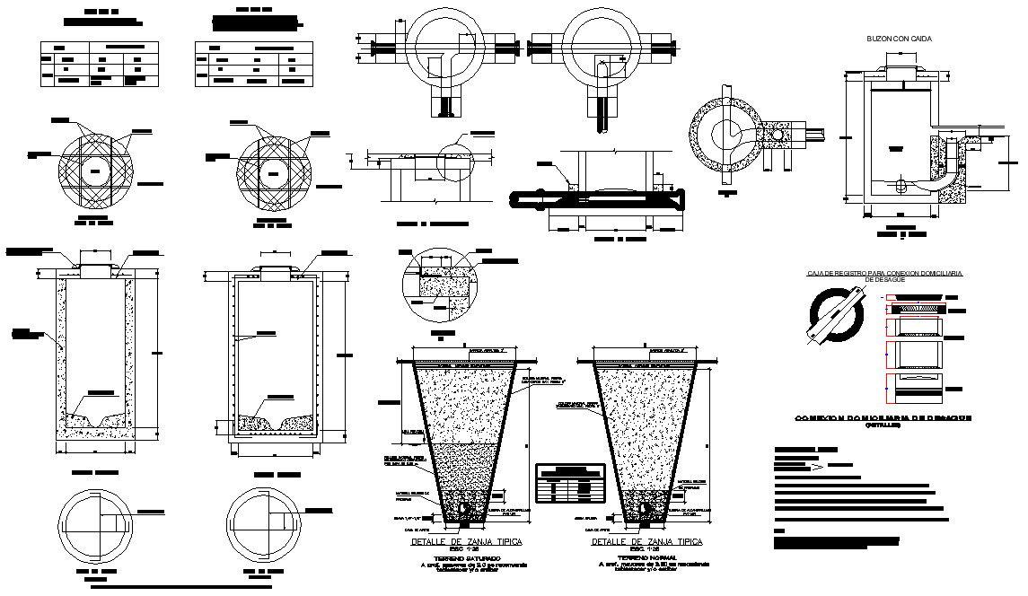 Typical mail boxes autocad file
