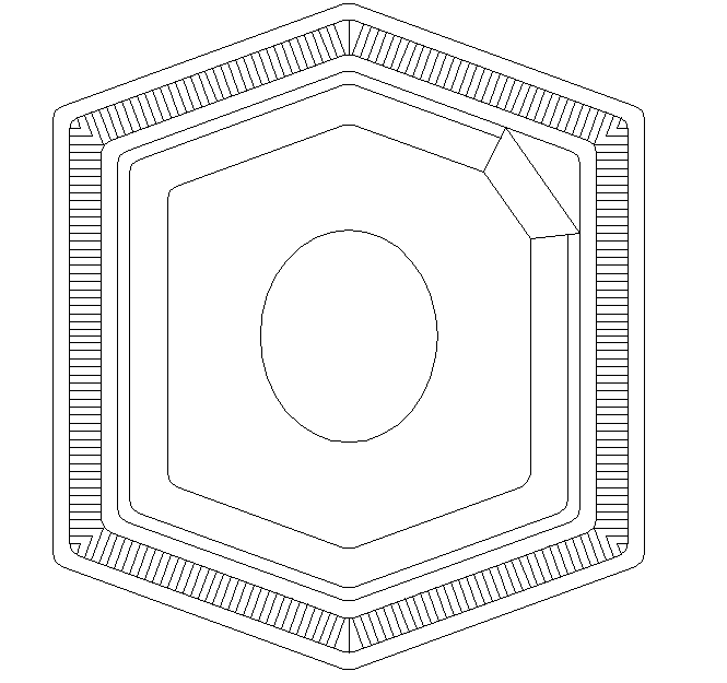 Uneven  Shape Wash Basin Design plan