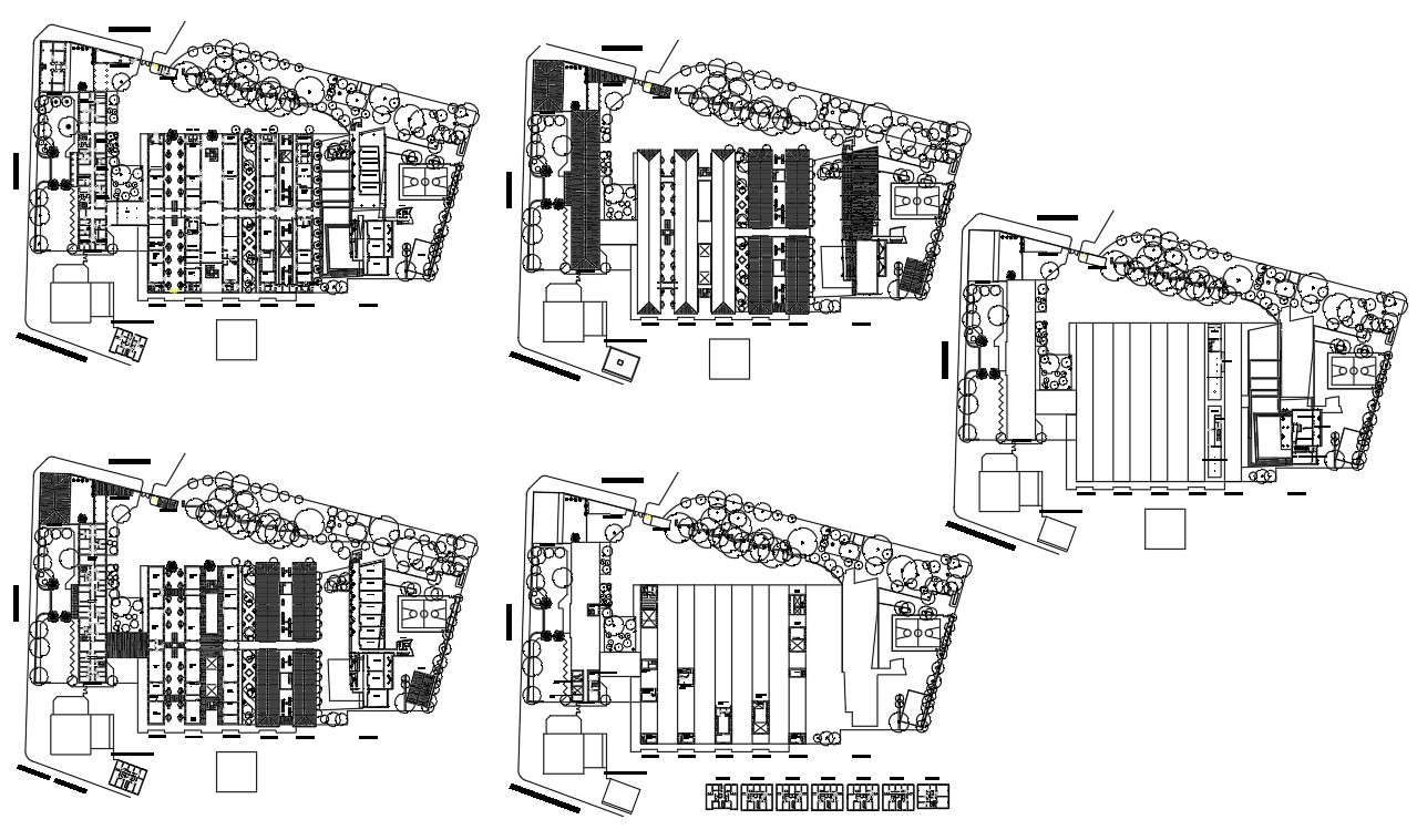 University Site Plan In DWG File