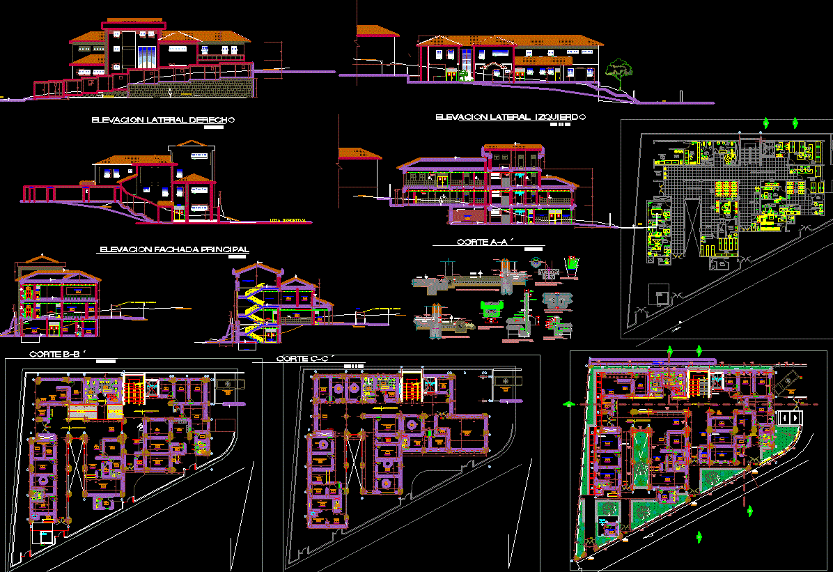 Modern Hospital all drawing set is given in this autocad file. download now.